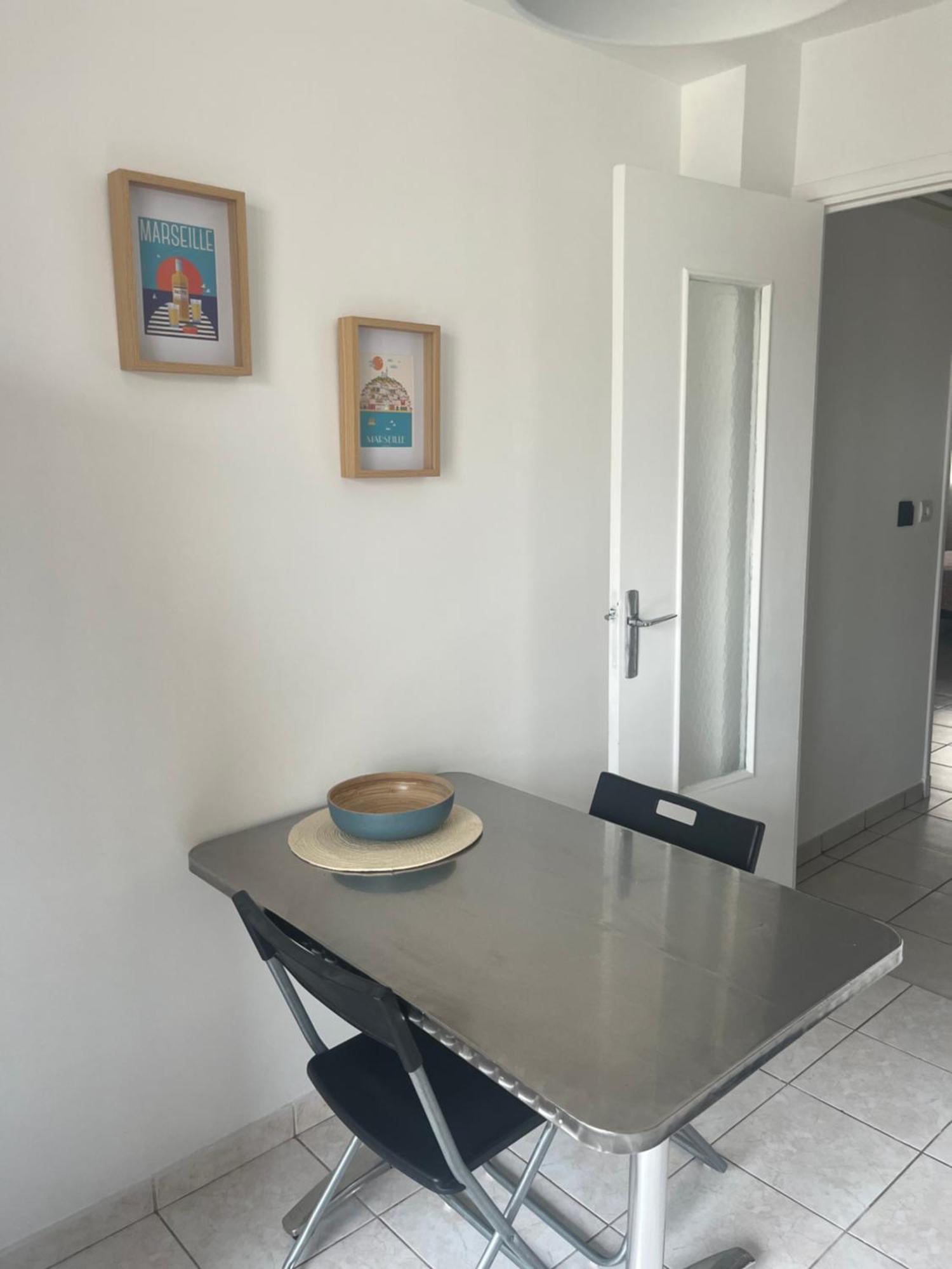 Appart T3 Proche Metro -Draps Et Serviettes Inclus Marseille Exteriör bild